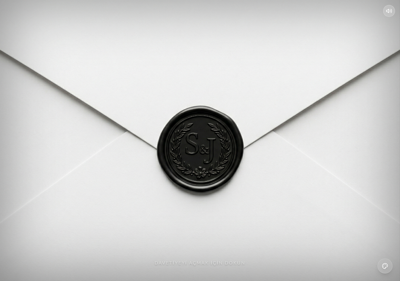 Modern Minimal davetiye önizlemesi