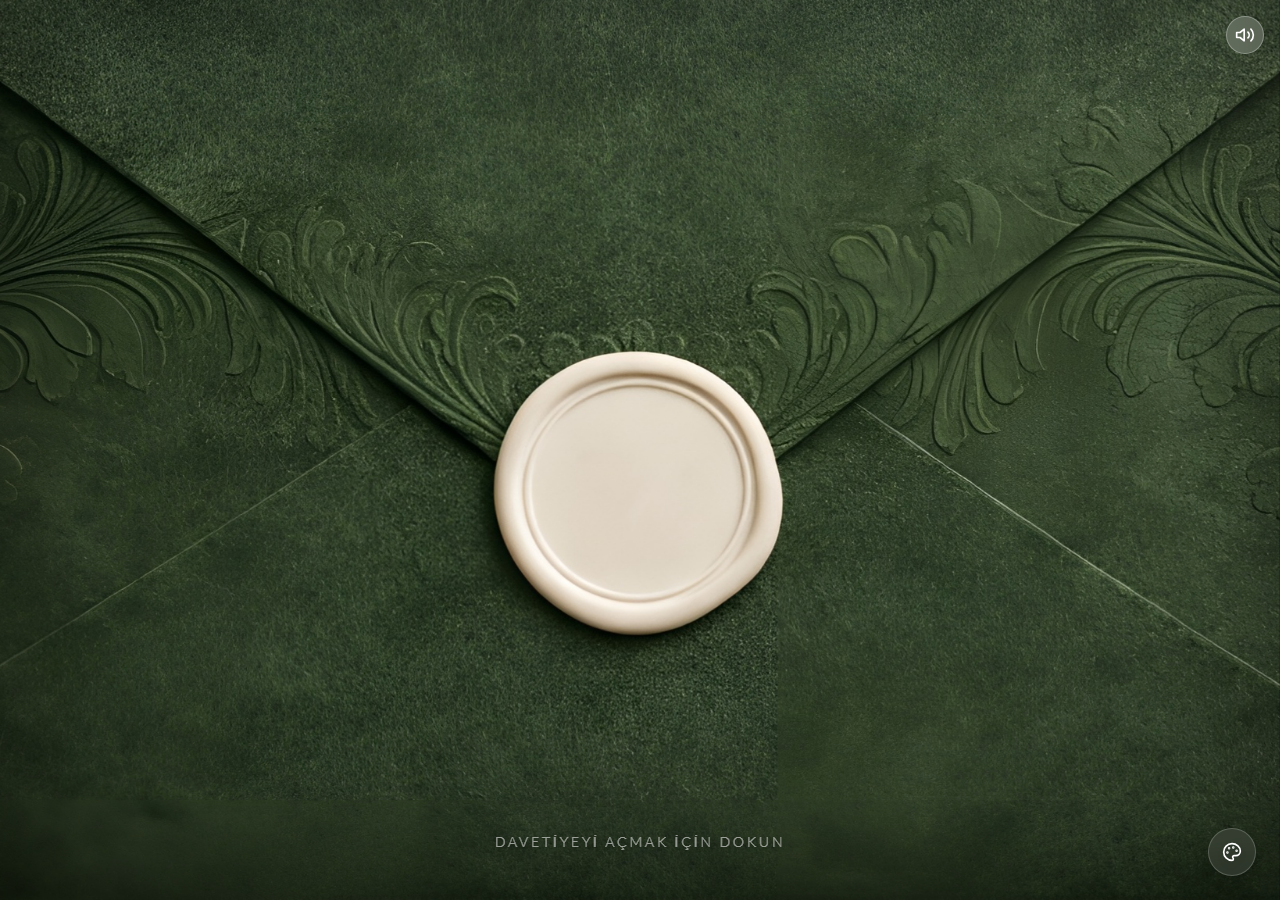 Zarif Altın davetiye önizlemesi